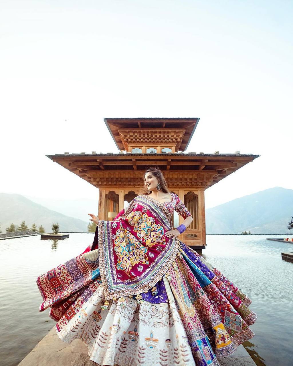 NEW NAVRATRI SPECIAL DESIGNER PRINTED LAHENGA CHOLI