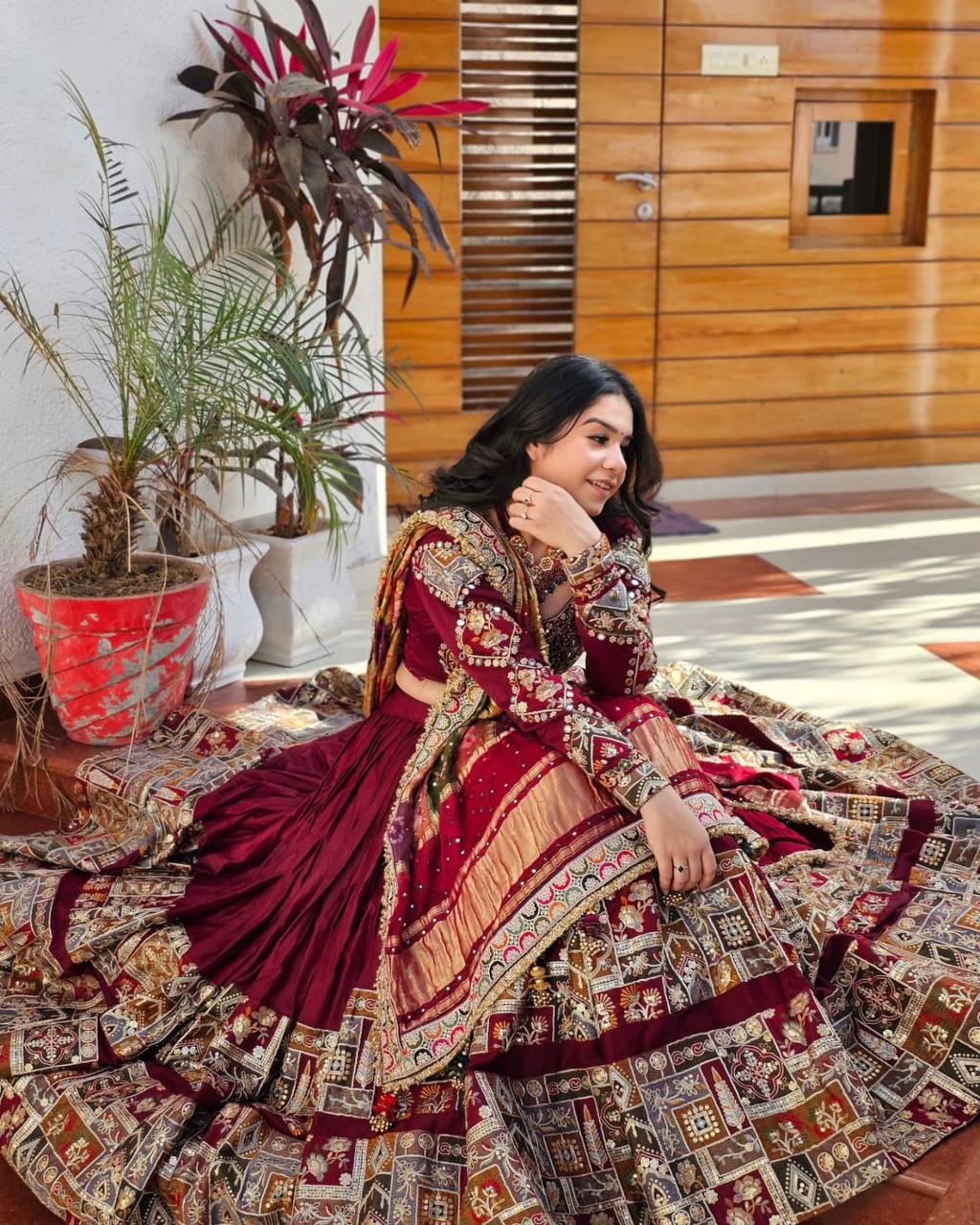 NEW NAVRATRI SPECIAL DESIGNER PRINTED LAHENGA CHOLI