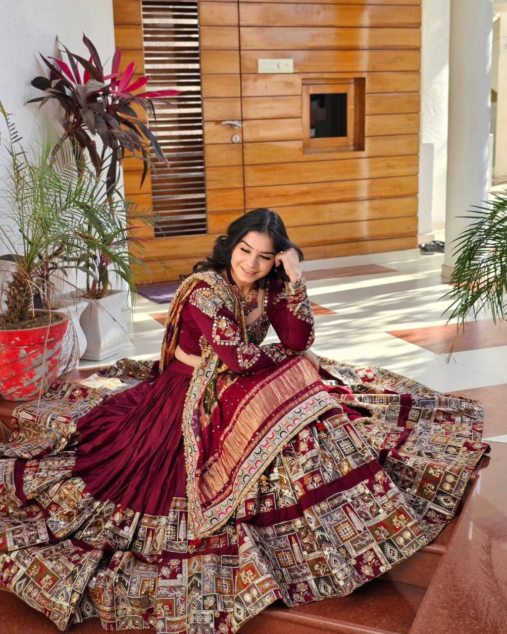 NEW NAVRATRI SPECIAL DESIGNER PRINTED LAHENGA CHOLI