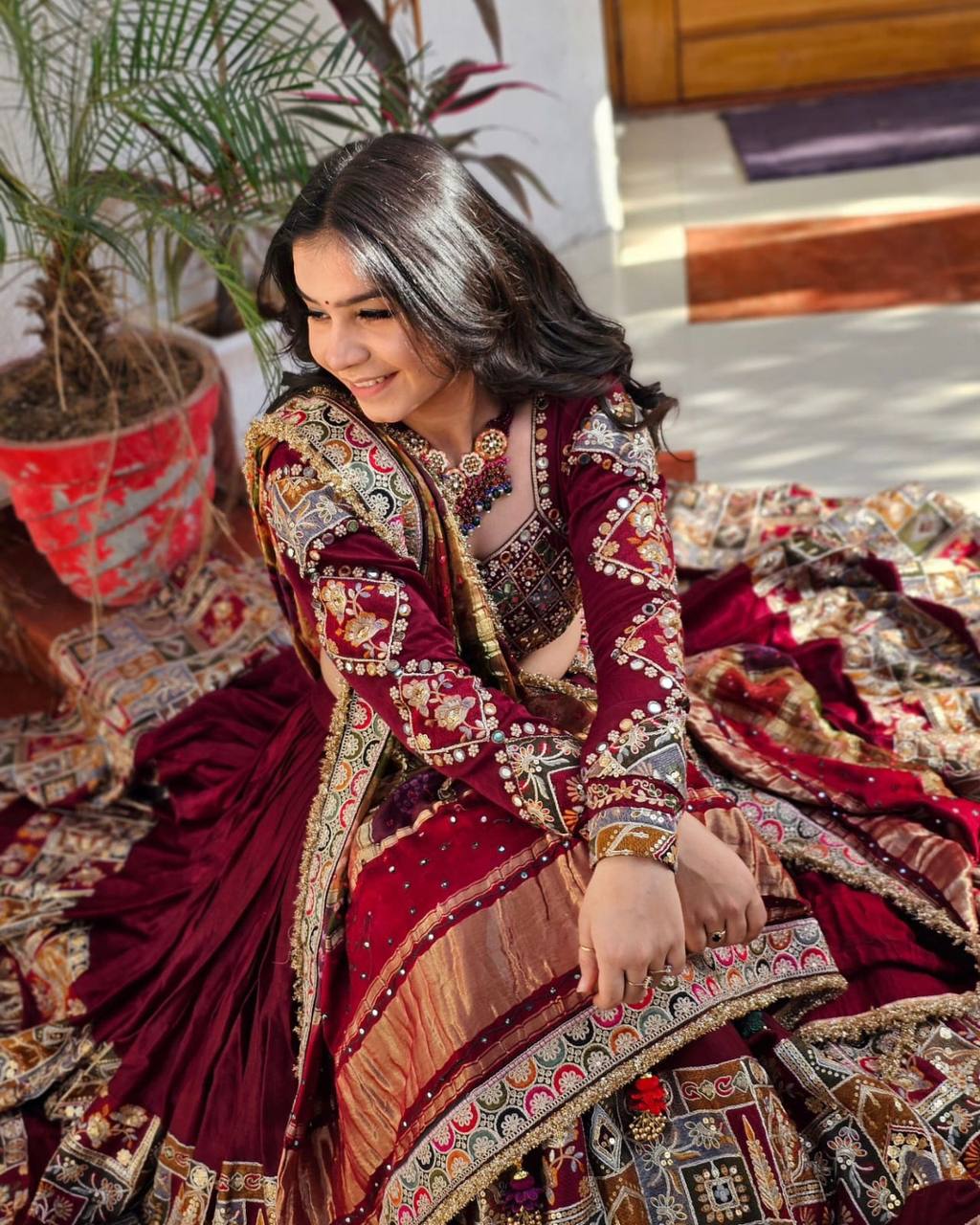 NEW NAVRATRI SPECIAL DESIGNER PRINTED LAHENGA CHOLI