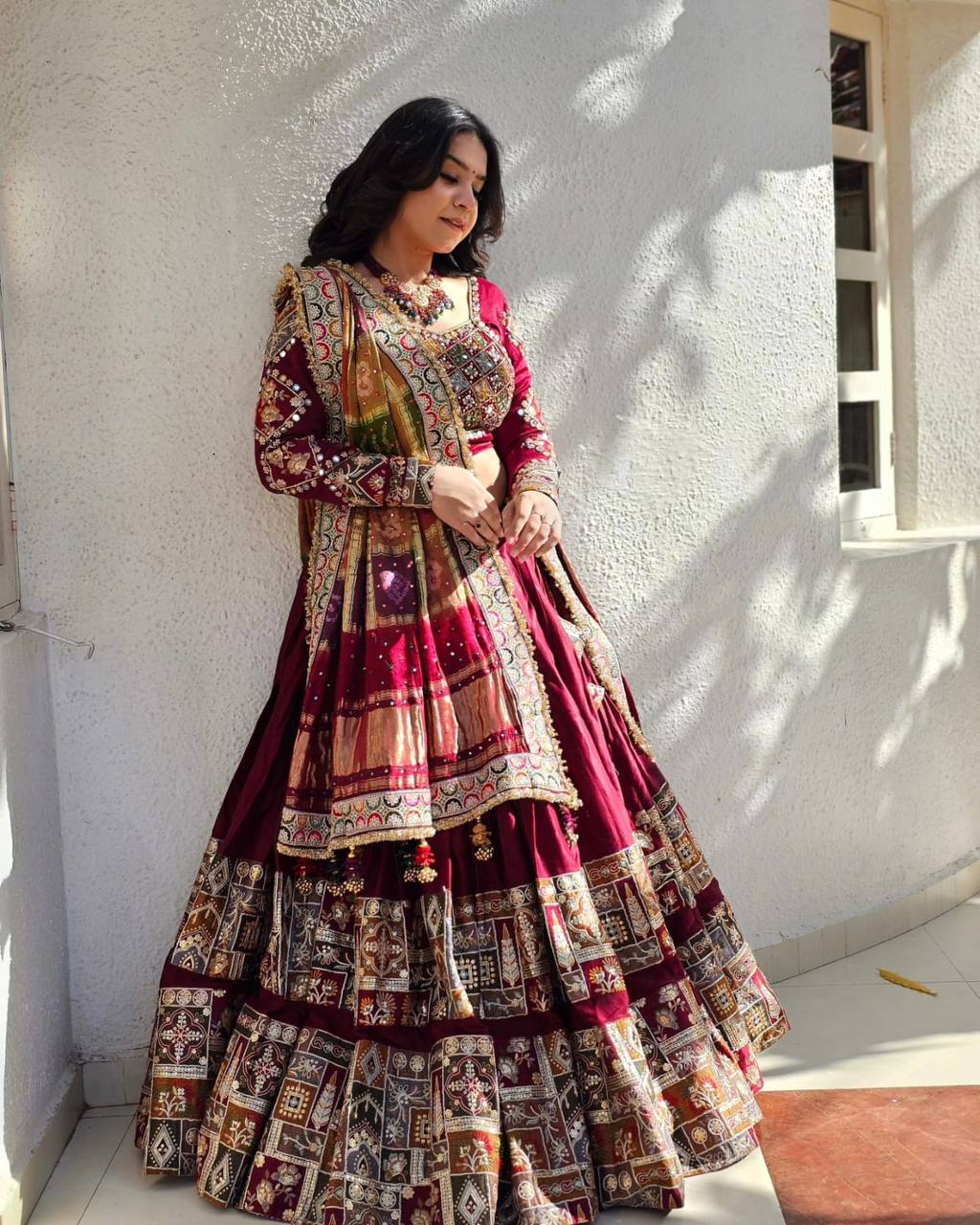 NEW NAVRATRI SPECIAL DESIGNER PRINTED LAHENGA CHOLI