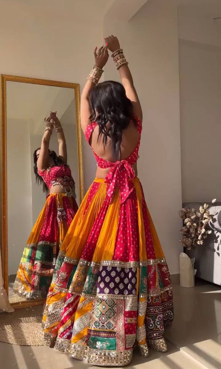 NEW NAVRATRI SPECIAL DESIGNER PRINTED LAHENGA CHOLI