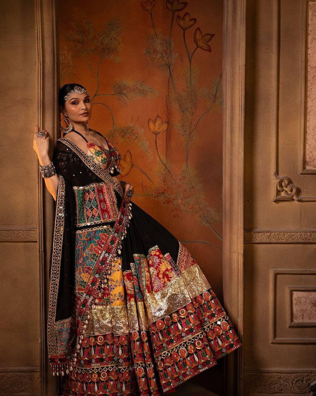 NEW NAVRATRI SPECIAL DESIGNER PRINTED LAHENGA CHOLI