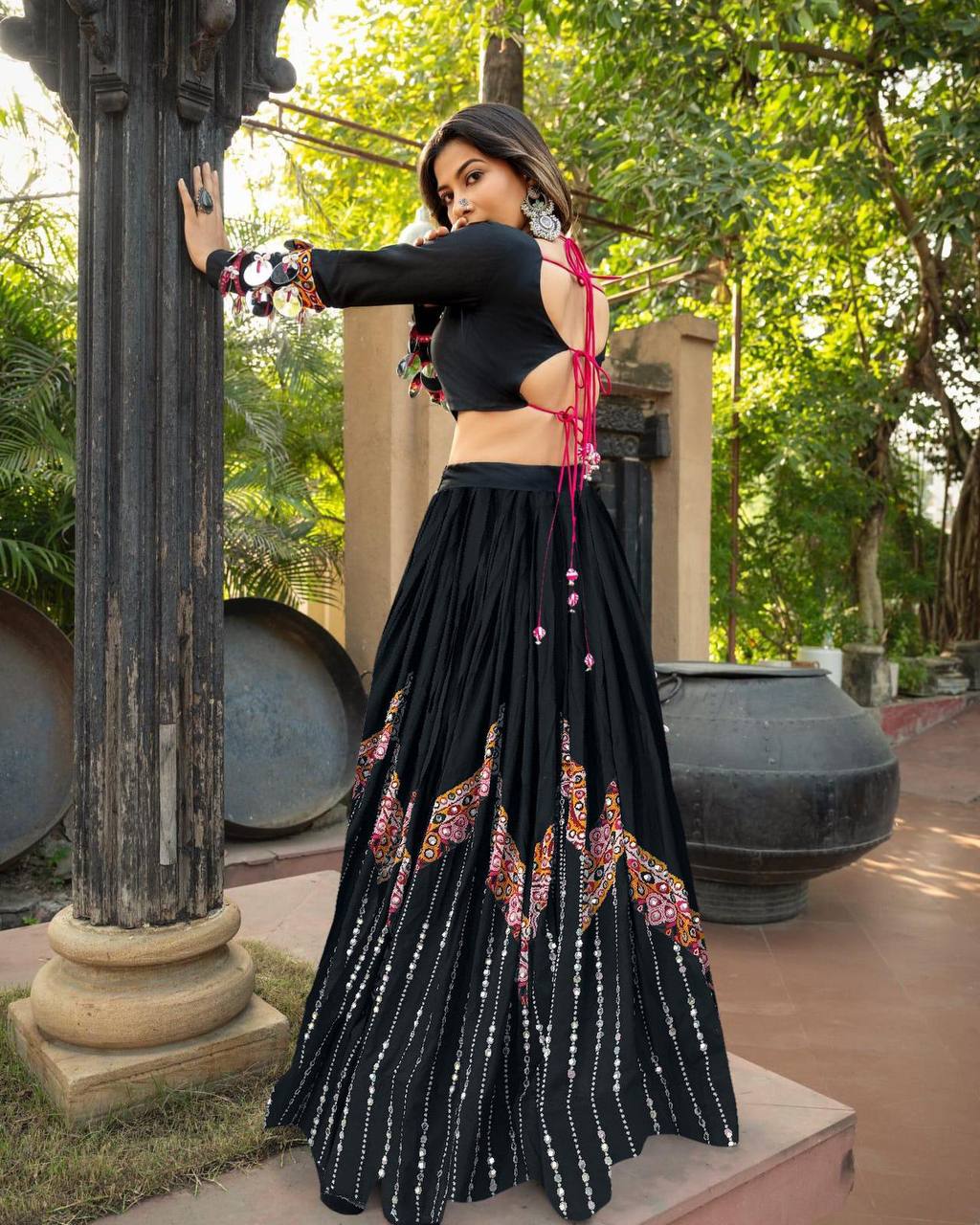 NEW NAVRATRI SPECIAL DESIGNER PRINTED LAHENGA CHOLI