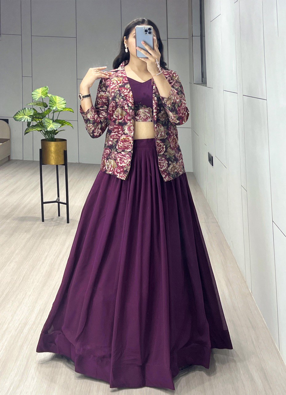 Classical Foil Printed Koti Set