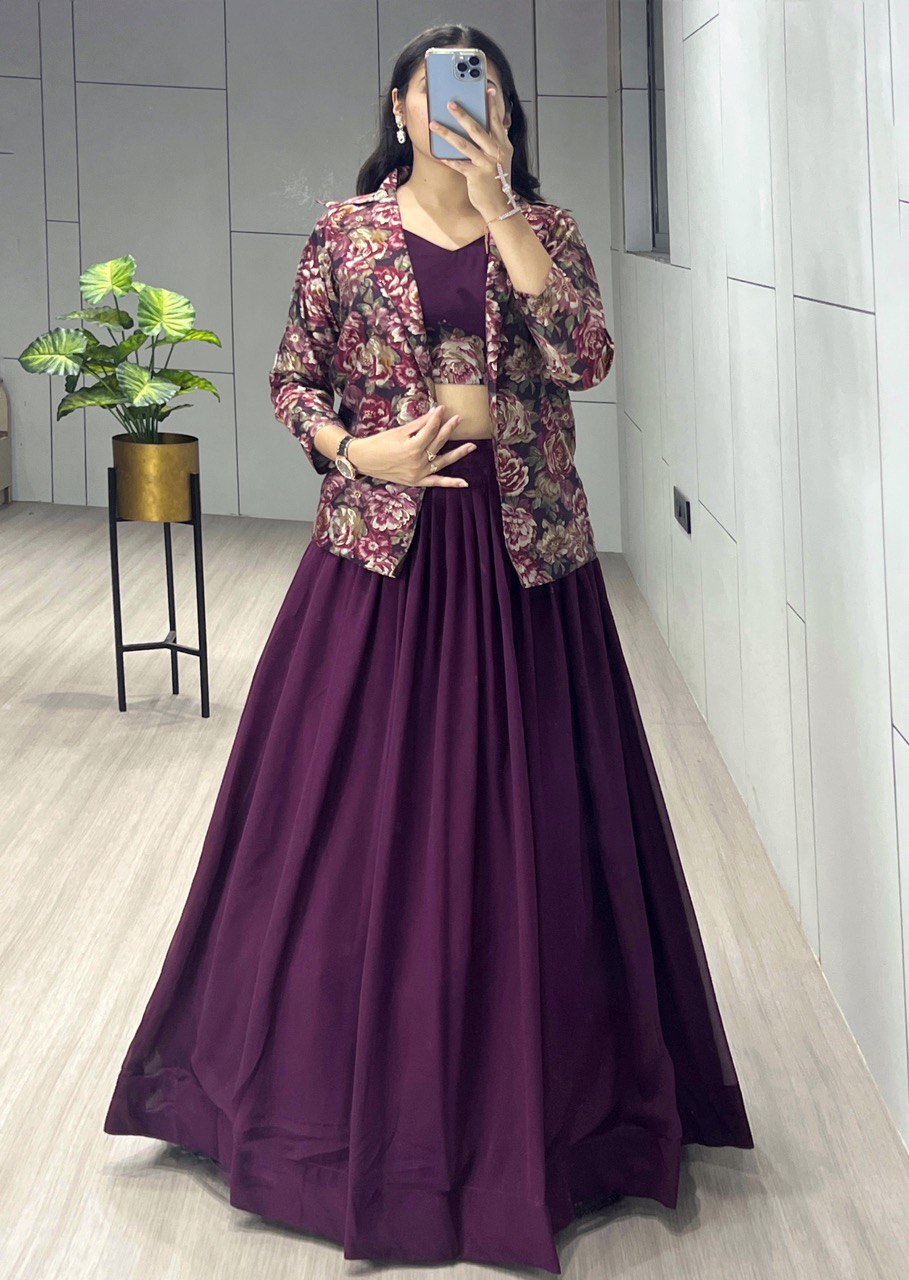 Classical Foil Printed Koti Set
