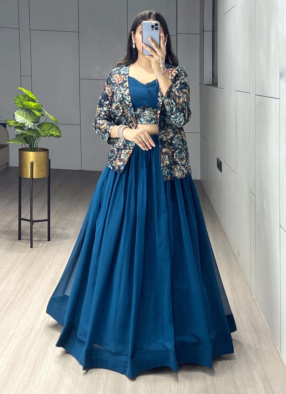 Classical Foil Printed Koti Set