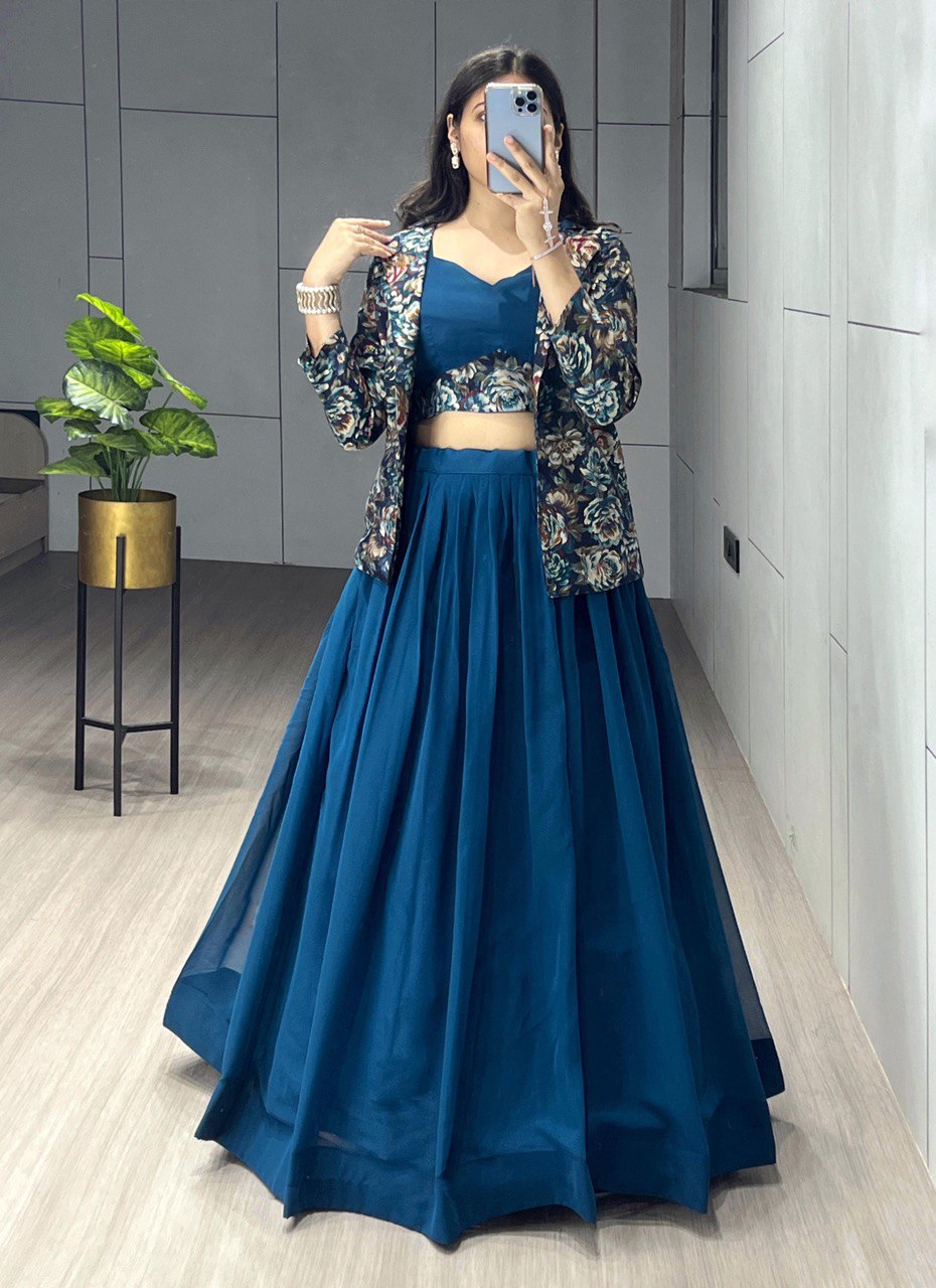 Classical Foil Printed Koti Set