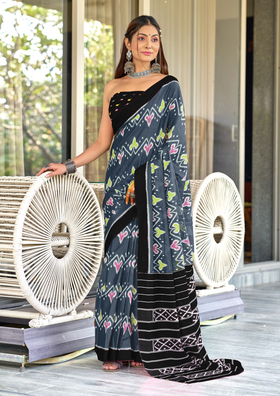 HAND BLOCK PRINT MULMUL COTTON SAREES