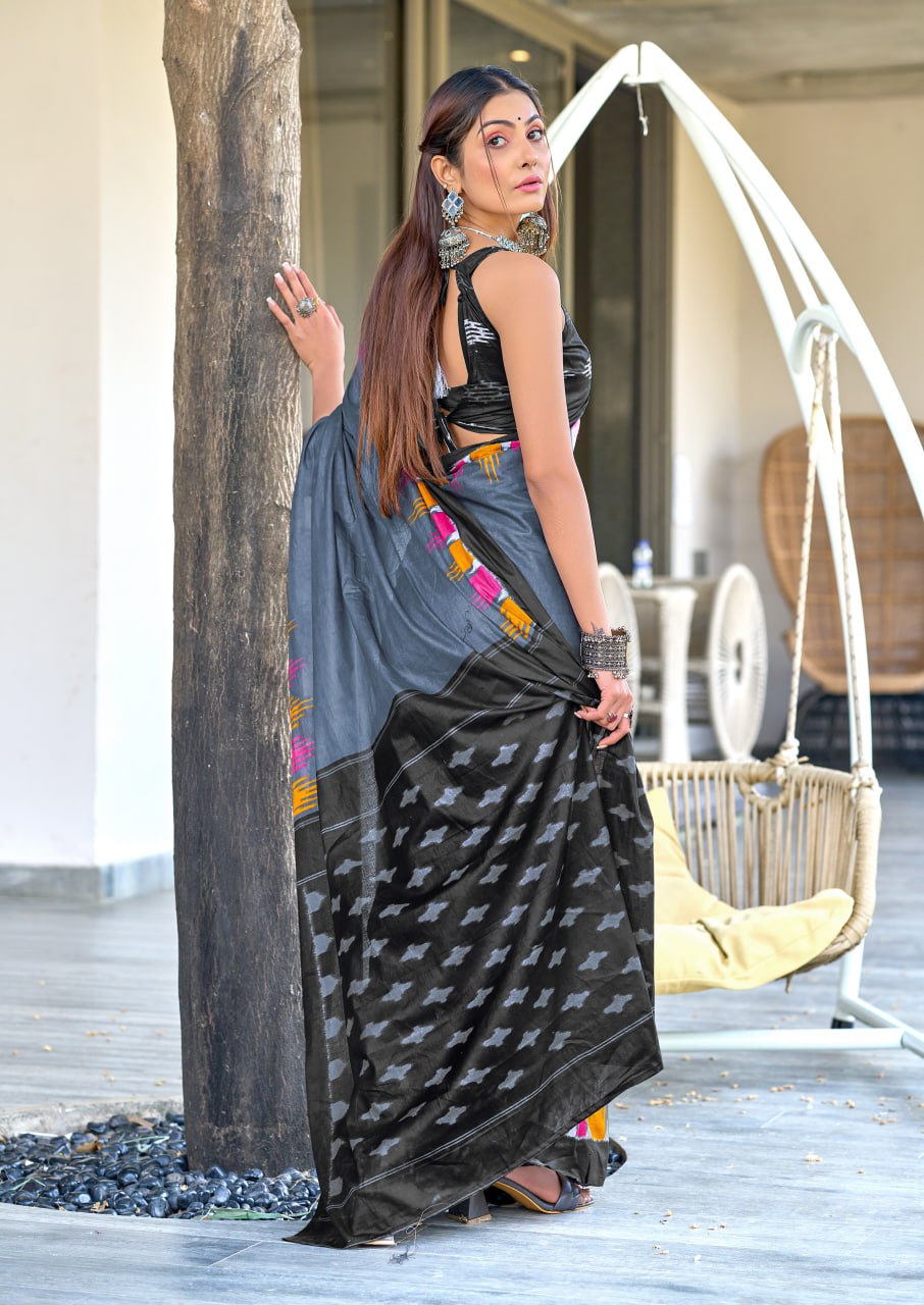 HAND BLOCK PRINT MULMUL COTTON SAREES