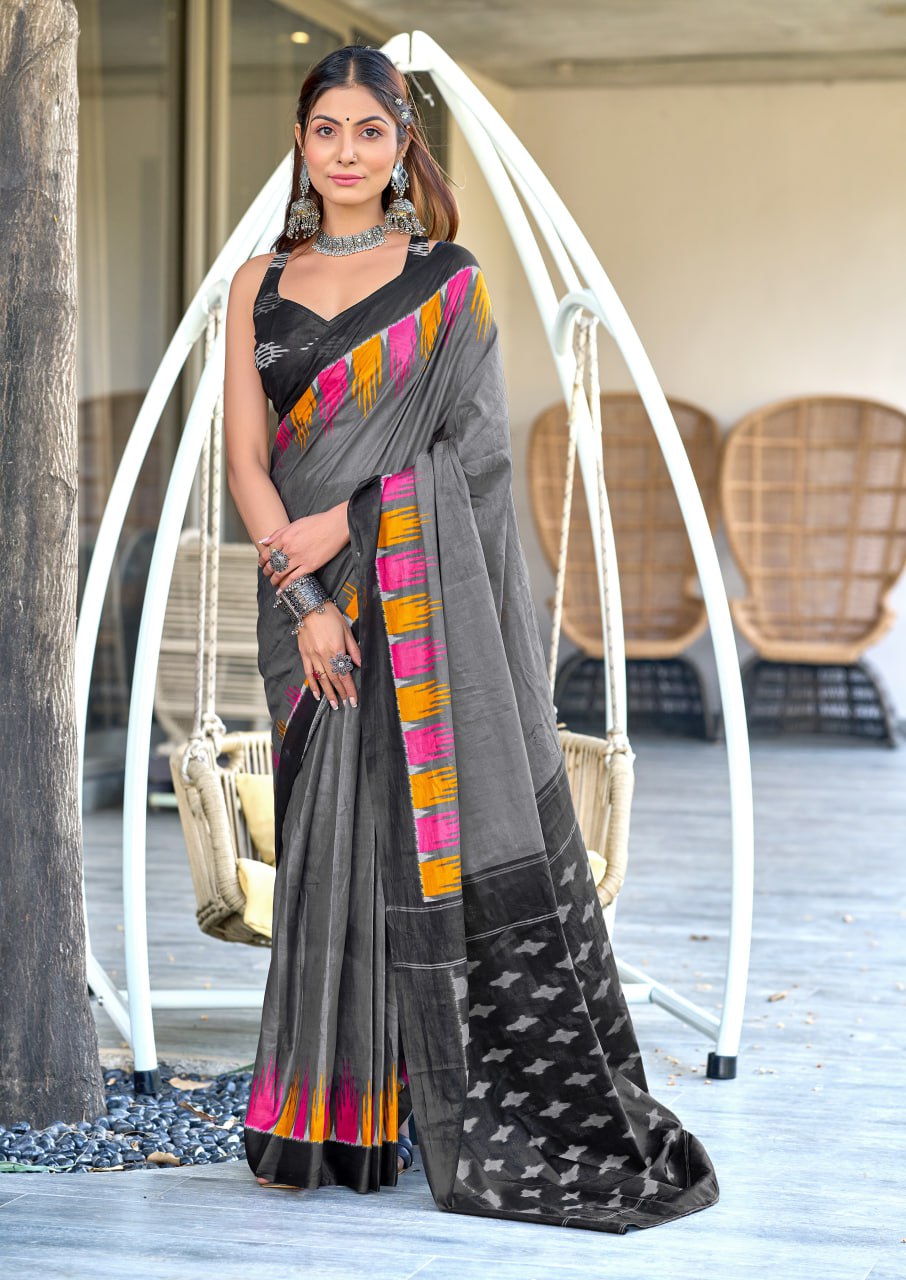 HAND BLOCK PRINT MULMUL COTTON SAREES