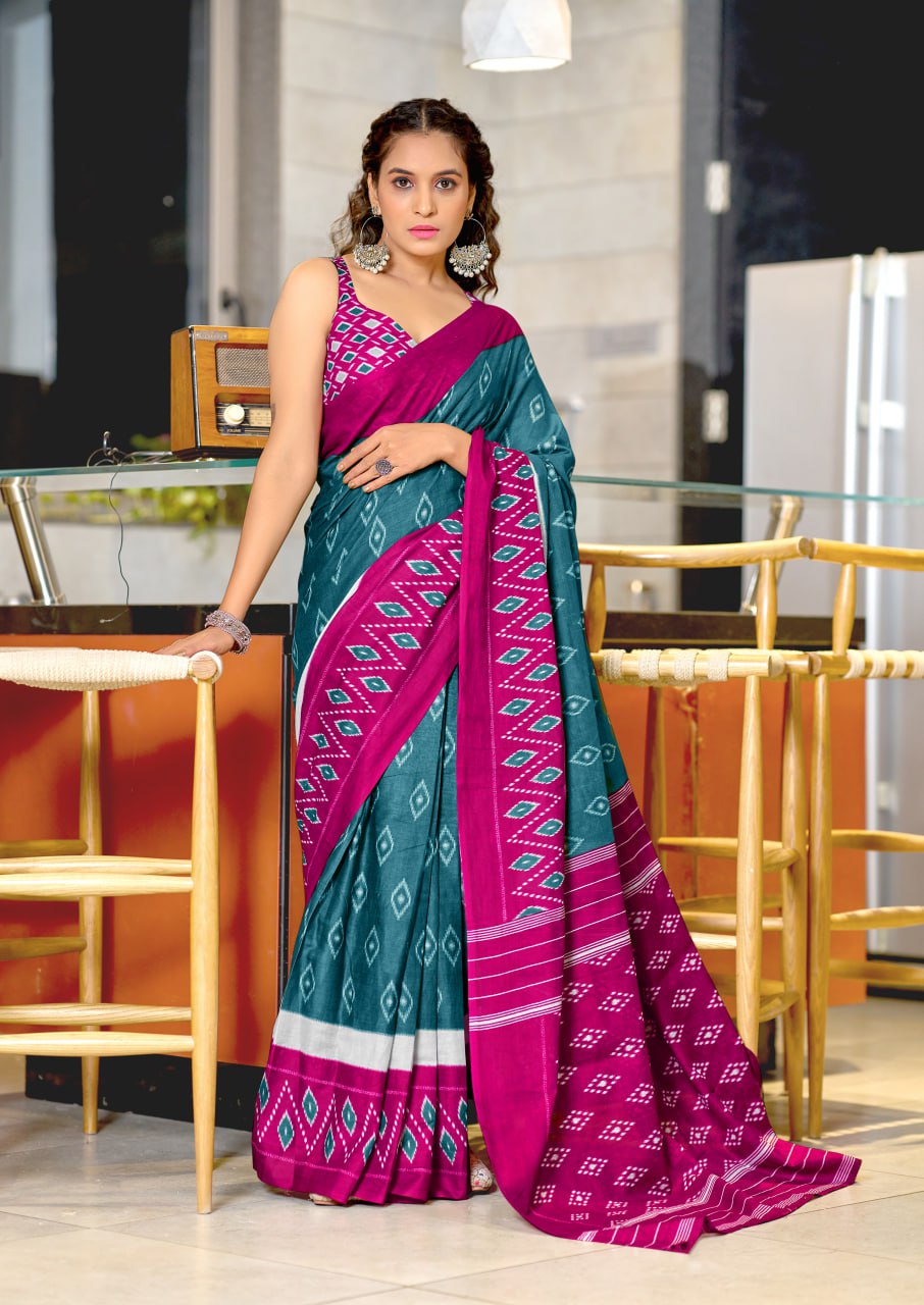 HAND BLOCK PRINT MULMUL COTTON SAREES