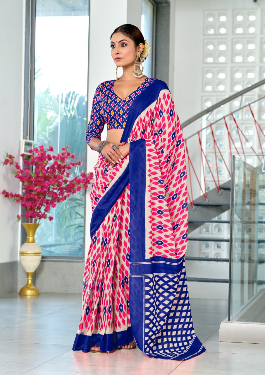 HAND BLOCK PRINT MULMUL COTTON SAREES
