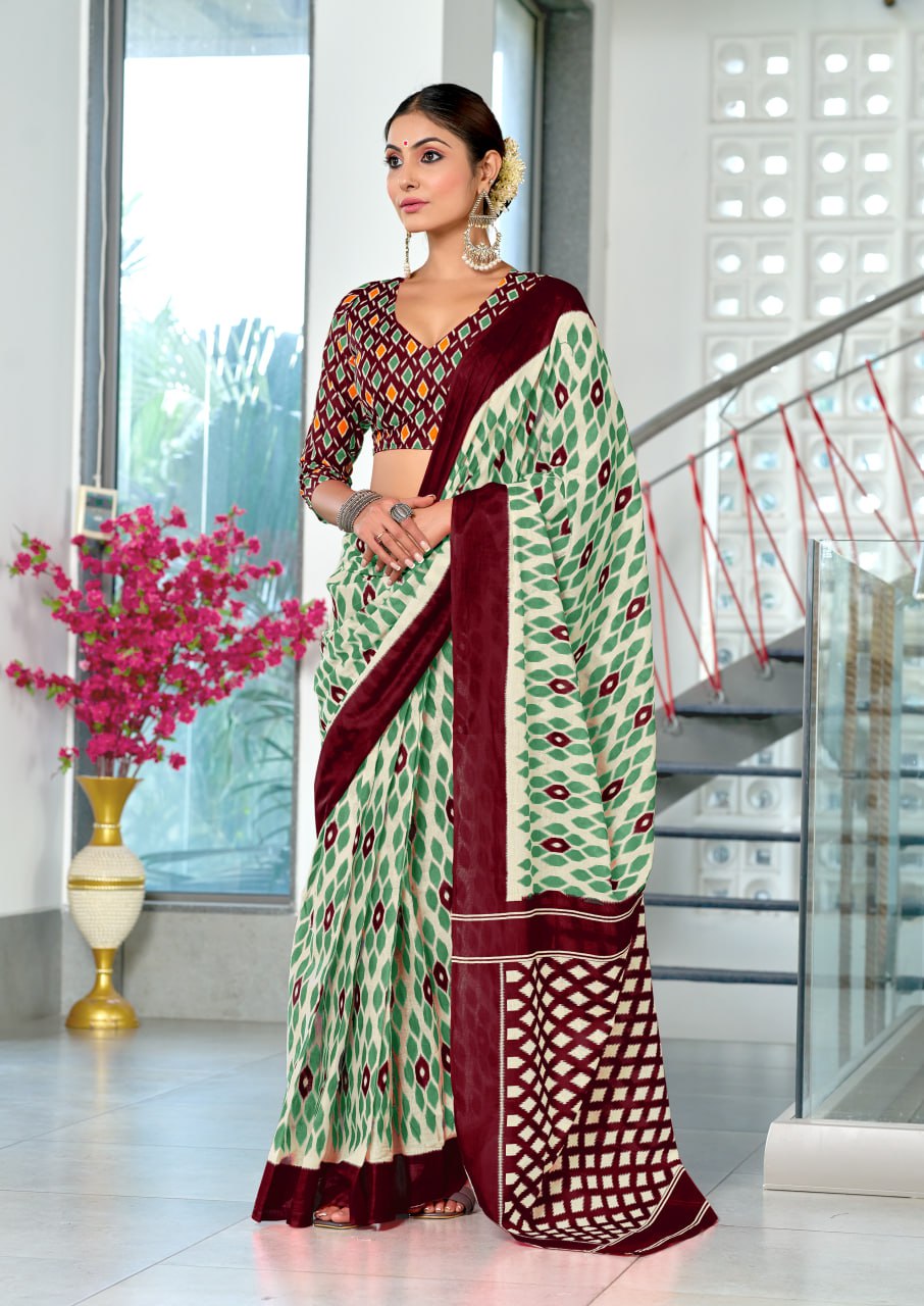 HAND BLOCK PRINT MULMUL COTTON SAREES