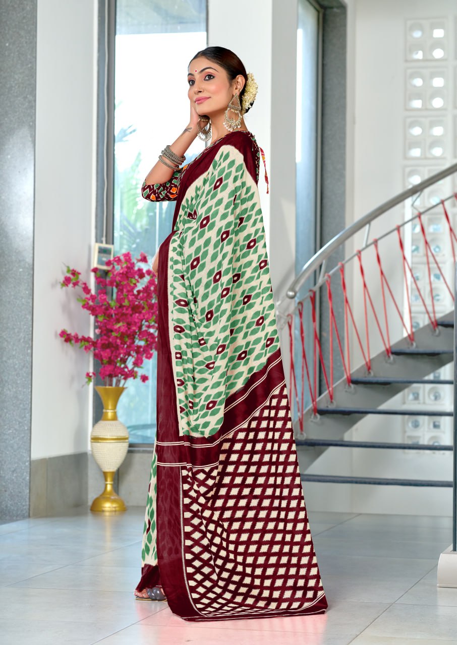 HAND BLOCK PRINT MULMUL COTTON SAREES