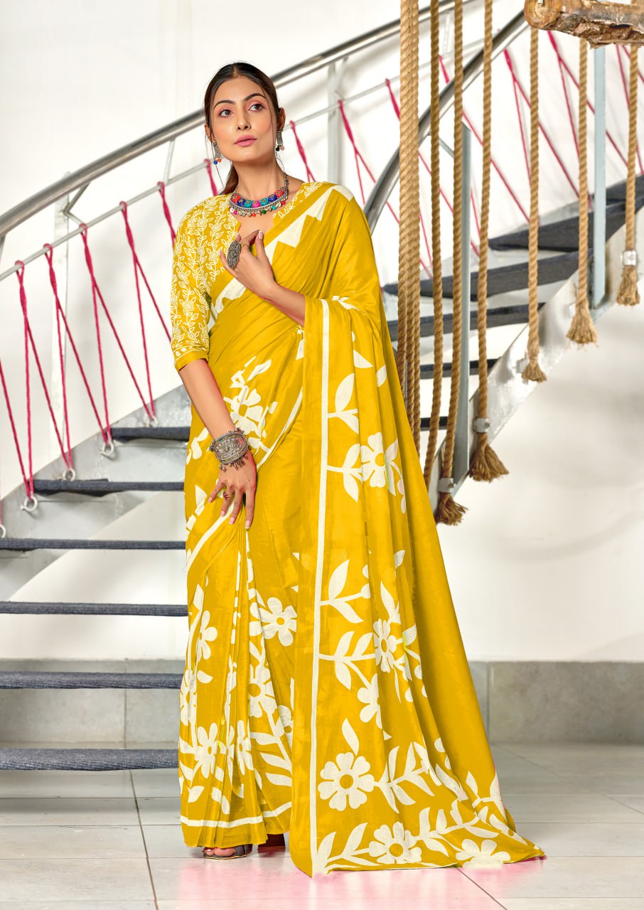 HAND BLOCK PRINT MULMUL COTTON SAREES
