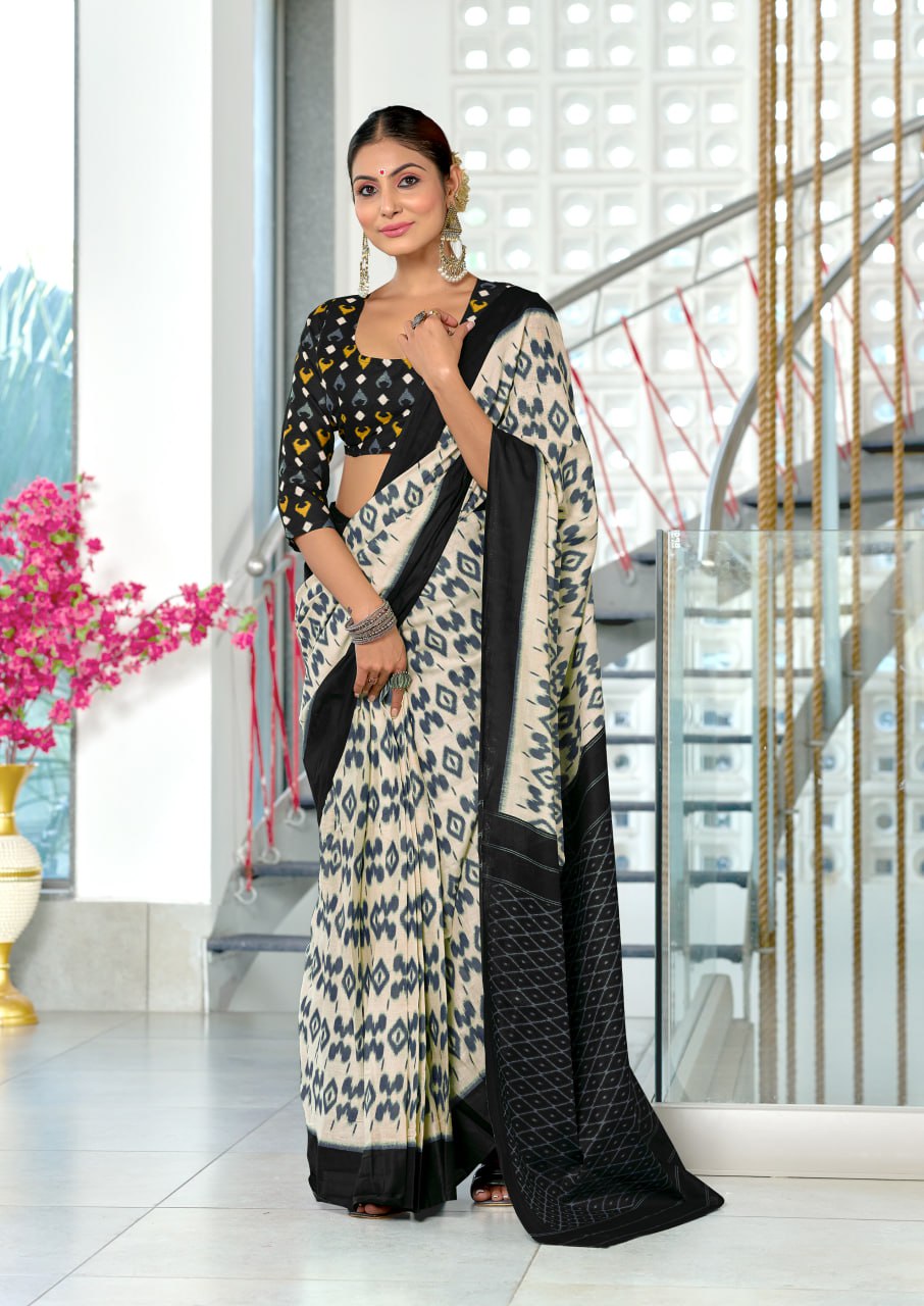 HAND BLOCK PRINT MULMUL COTTON SAREES