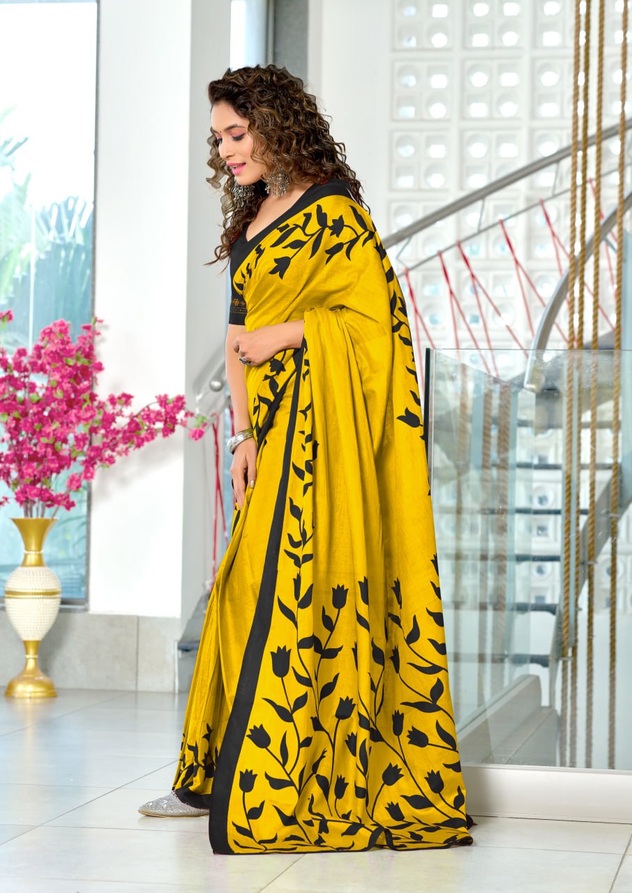 HAND BLOCK PRINT MULMUL COTTON SAREES