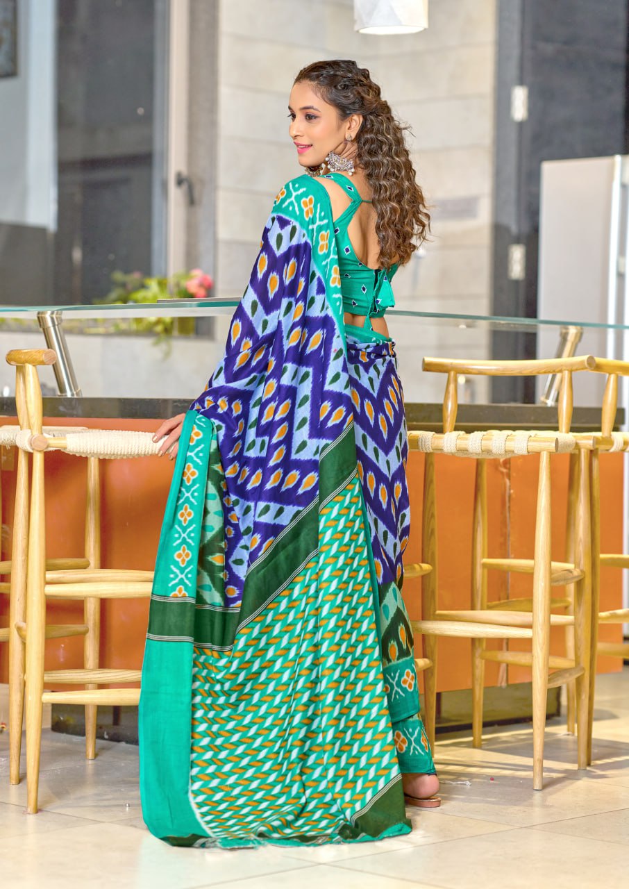 HAND BLOCK PRINT MULMUL COTTON SAREES