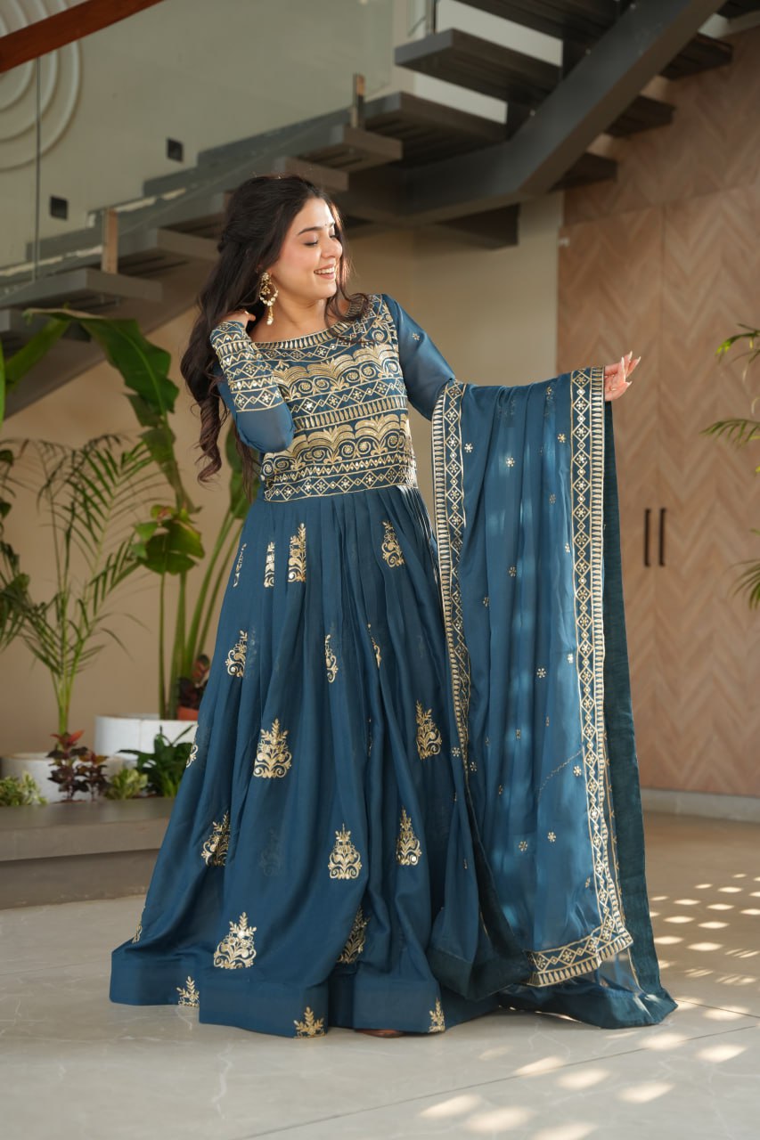 PREMIUM READYMADE GOWN-DUPATTA COLLECTIONS