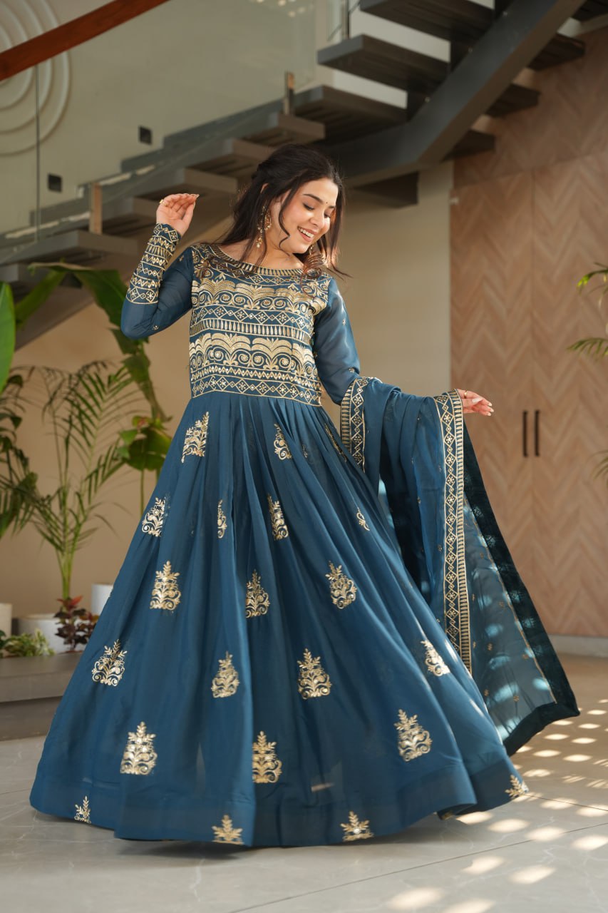 PREMIUM READYMADE GOWN-DUPATTA COLLECTIONS