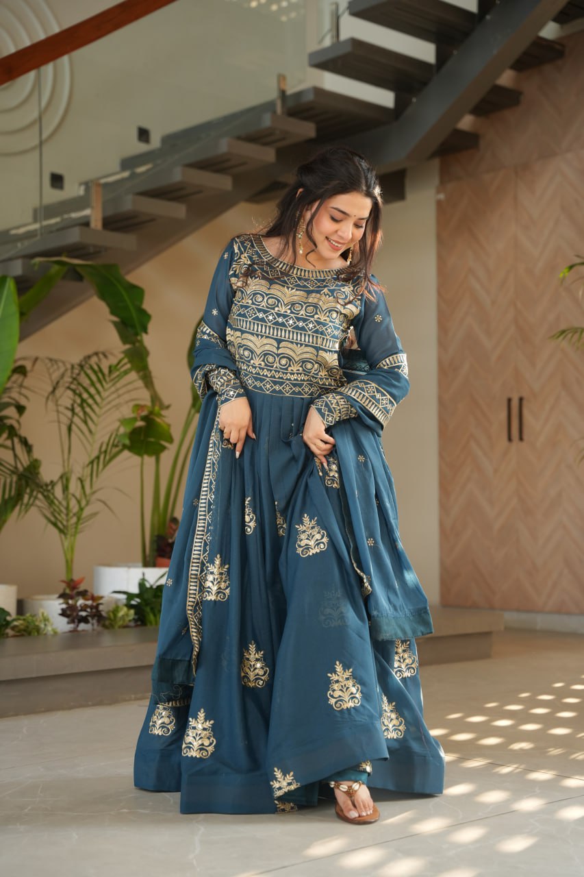 PREMIUM READYMADE GOWN-DUPATTA COLLECTIONS