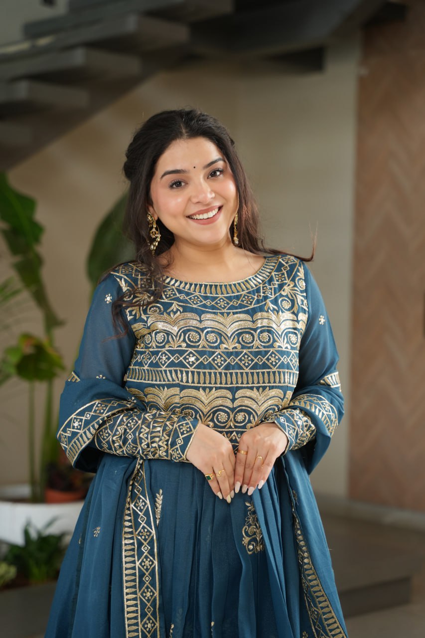PREMIUM READYMADE GOWN-DUPATTA COLLECTIONS
