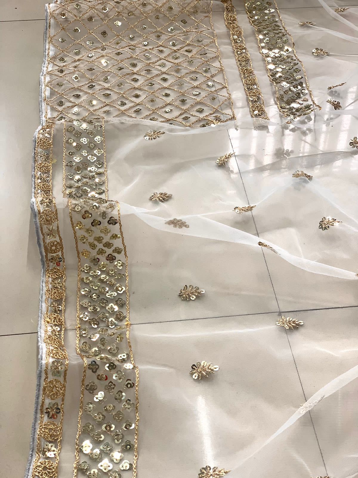 Designer Saree on Soft Butterfly Net