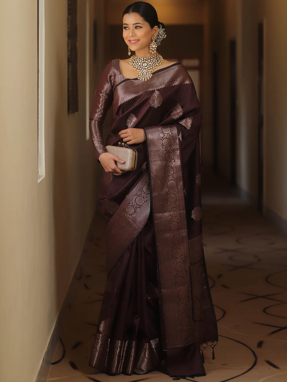 Zari Woven Kanjeevaram Silk Saree