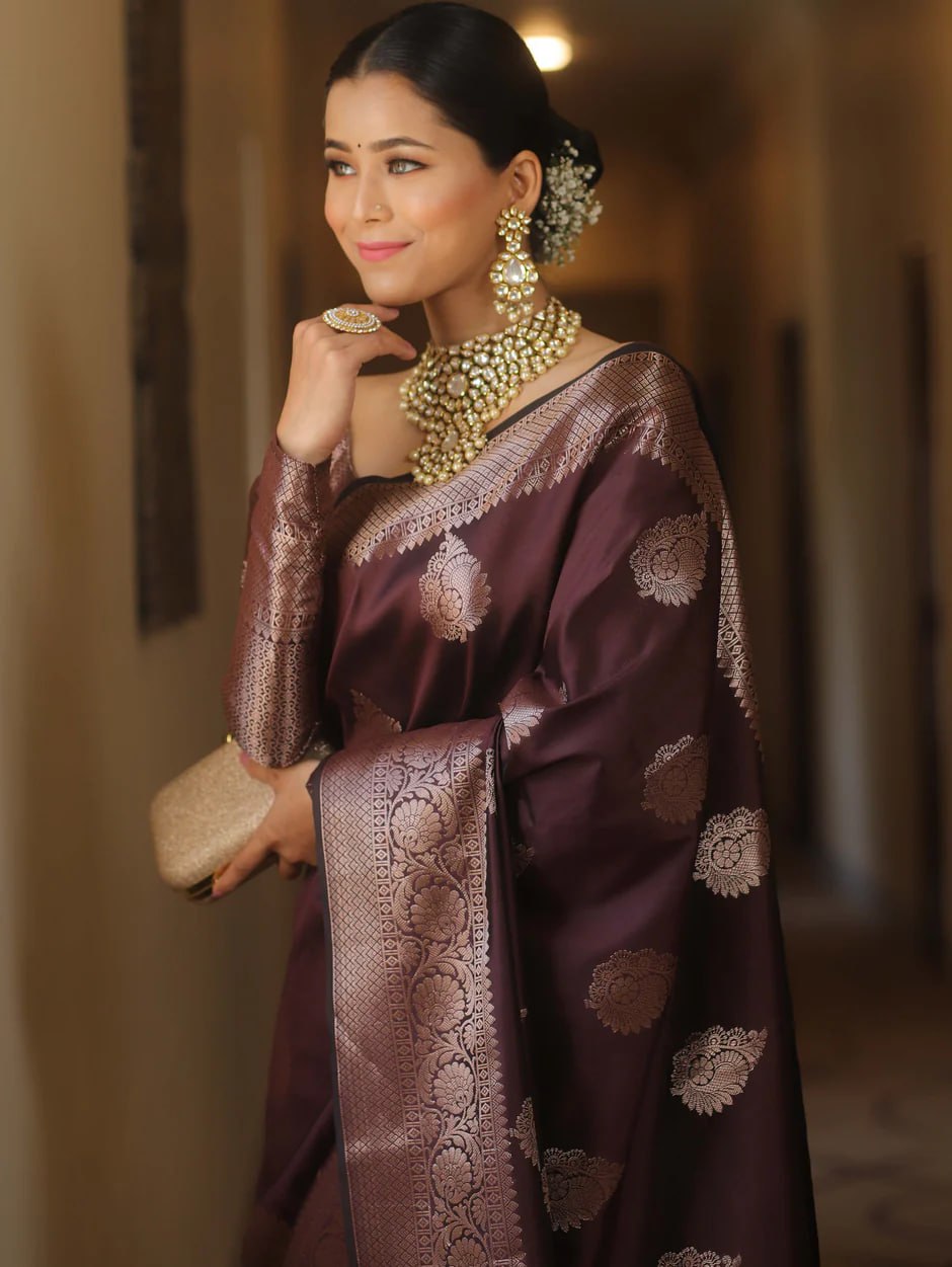 Zari Woven Kanjeevaram Silk Saree