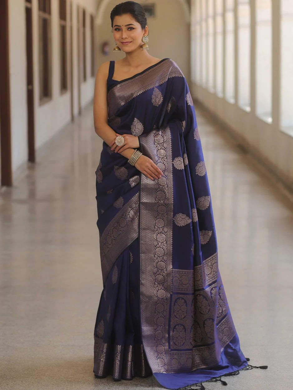 Zari Woven Kanjeevaram Silk Saree