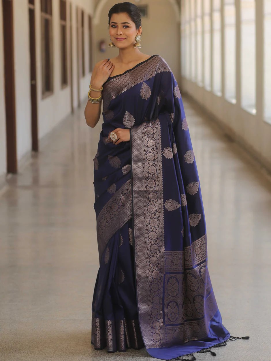 Zari Woven Kanjeevaram Silk Saree