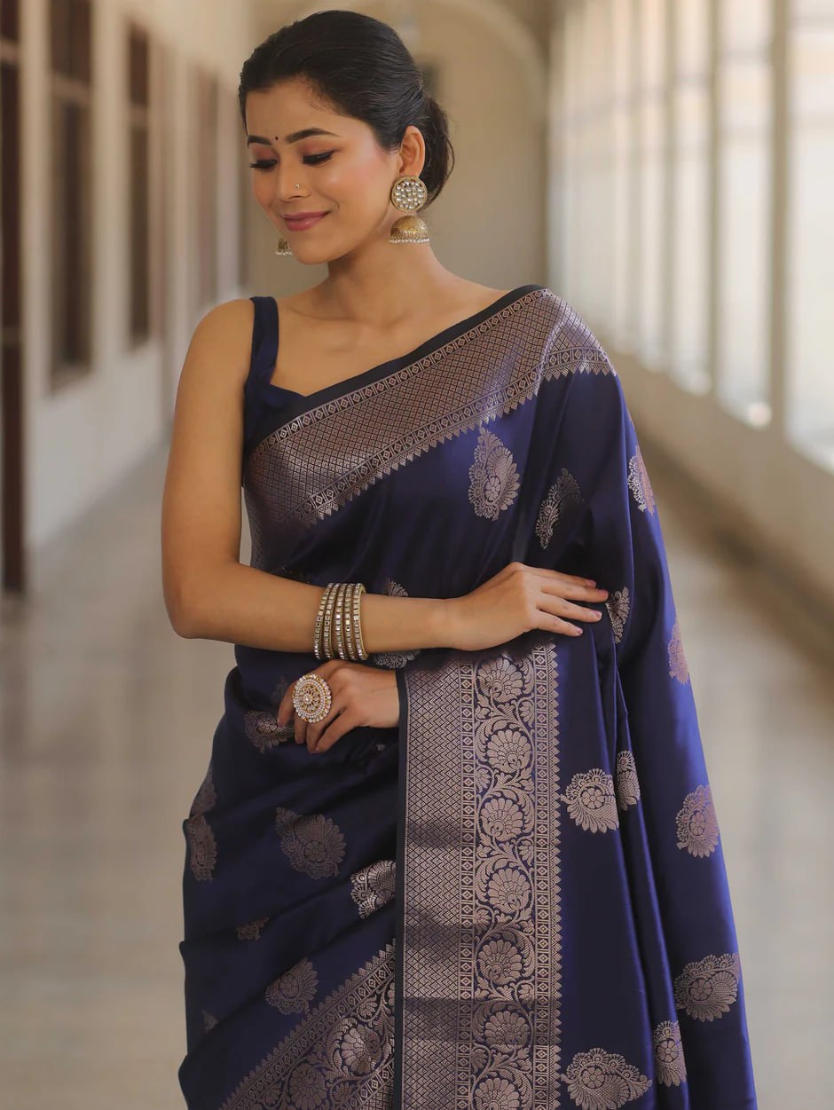 Zari Woven Kanjeevaram Silk Saree