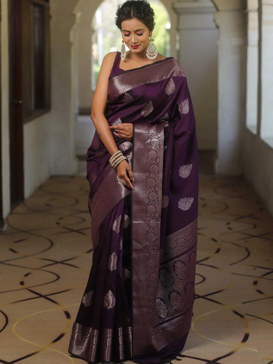 Zari Woven Kanjeevaram Silk Saree