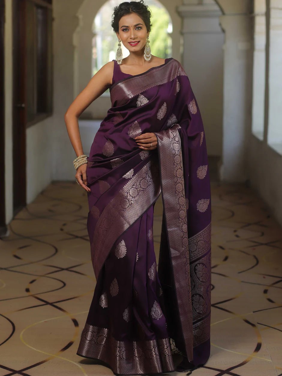 Zari Woven Kanjeevaram Silk Saree