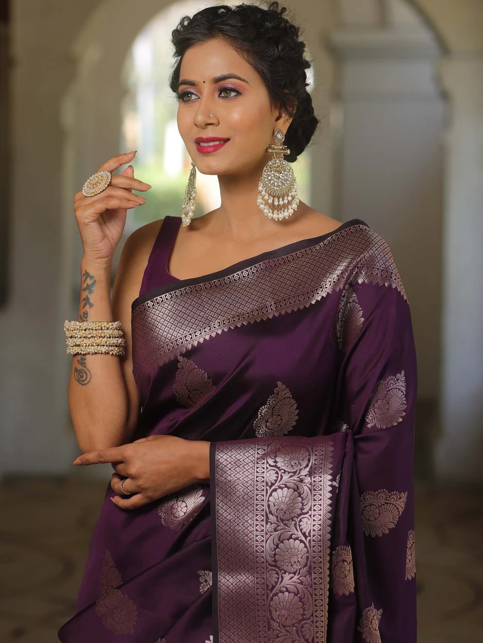 Zari Woven Kanjeevaram Silk Saree