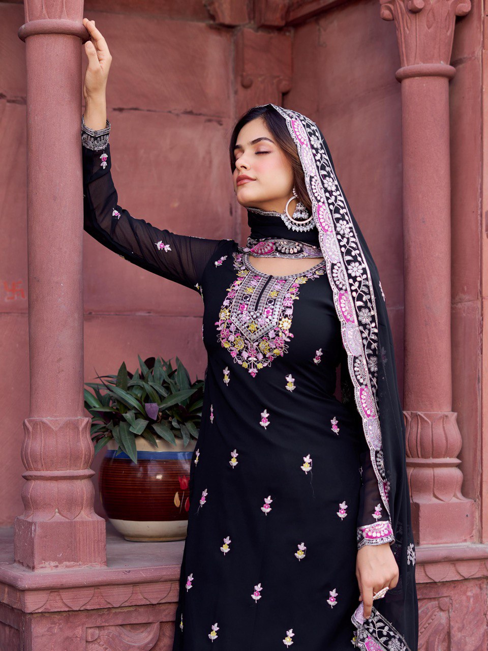 Flared sharara bottom