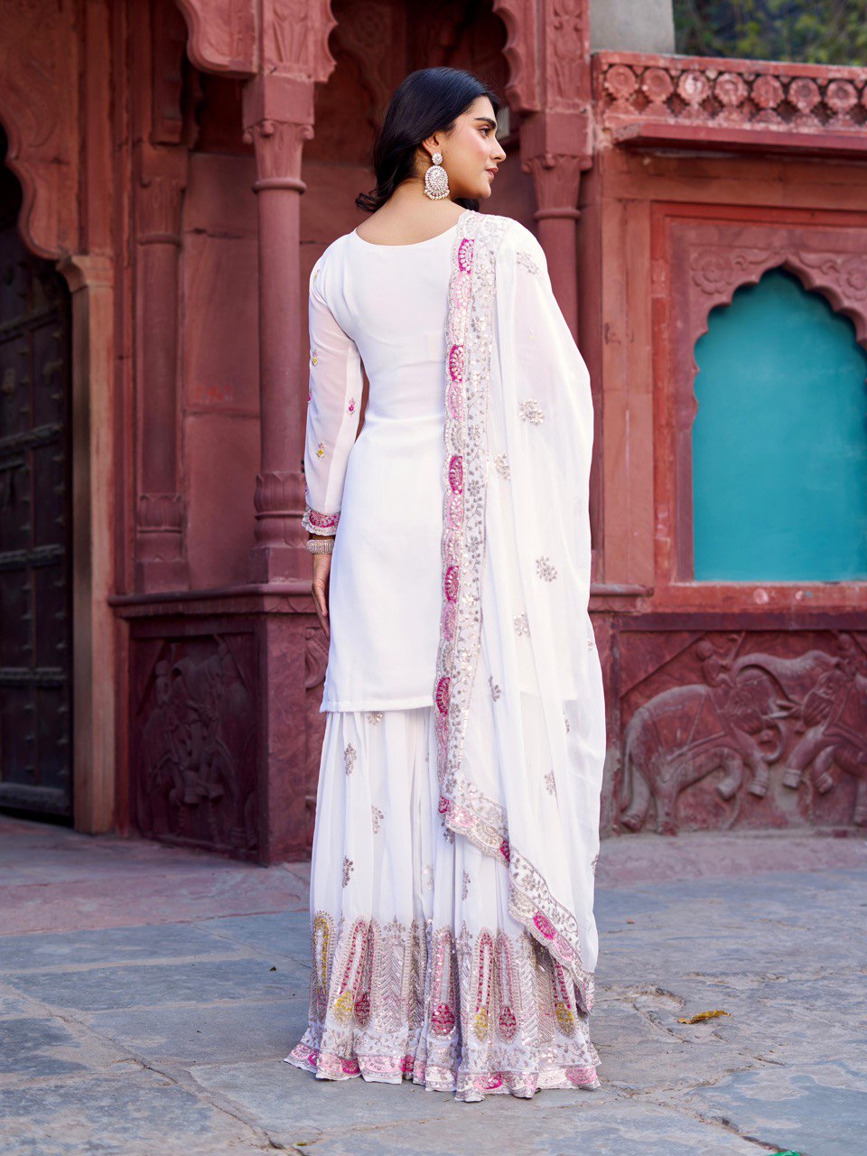 Flared sharara bottom