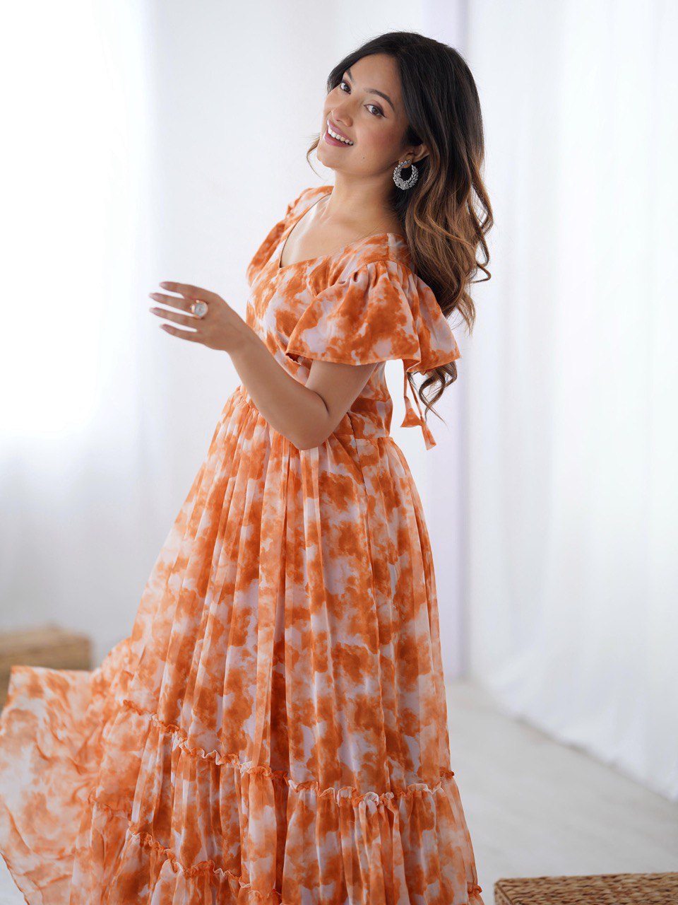 Ethereal Clouds Flairy Kurtis