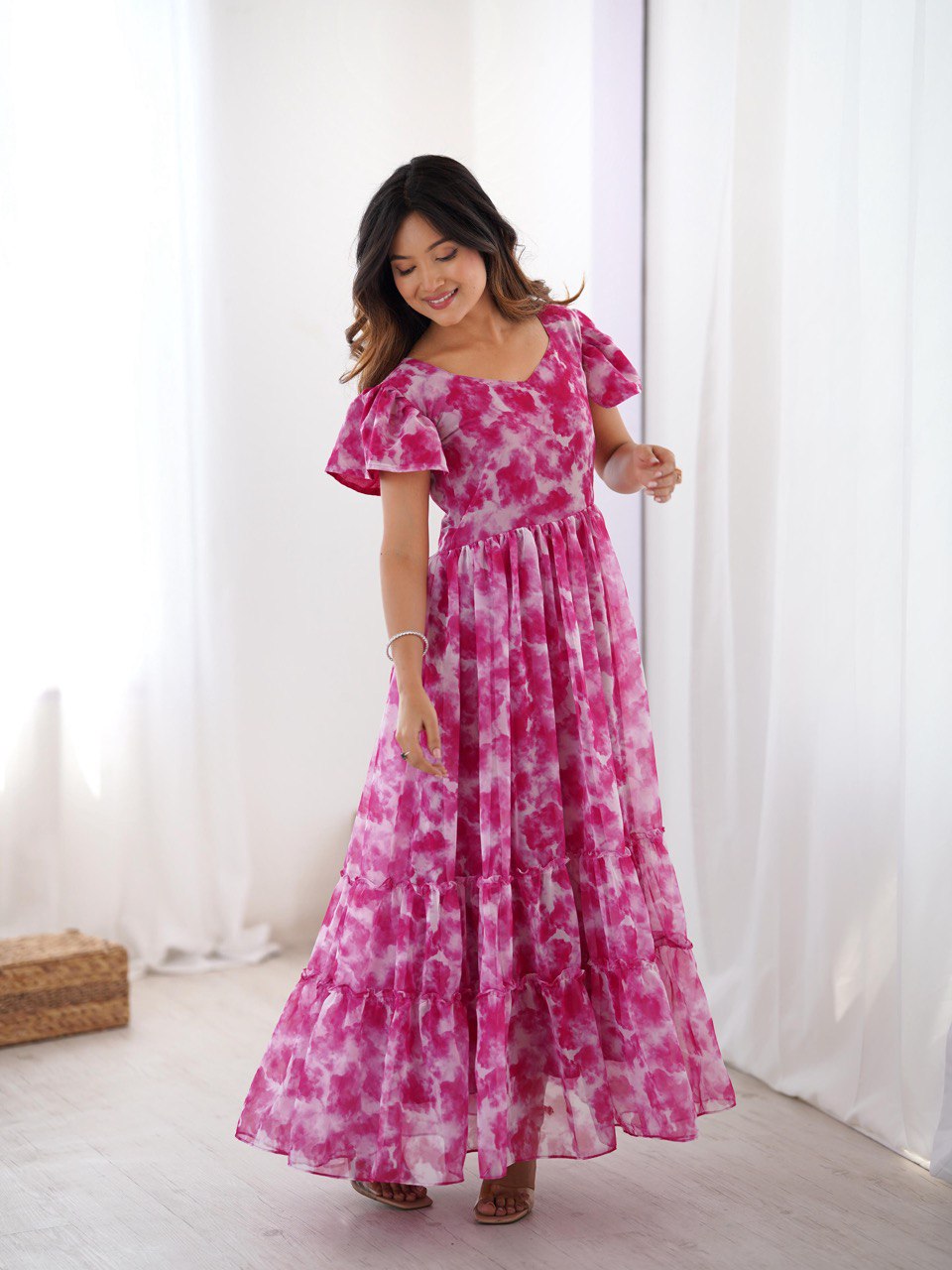 Ethereal Clouds Flairy Kurtis