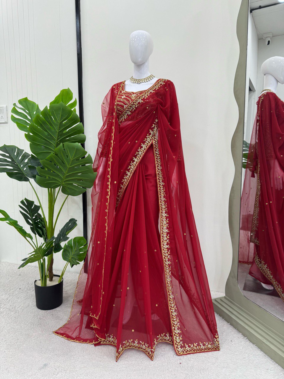 Looking some one for this same colour beautiful Designer Saree